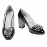 Women stylish, elegant shoes 1272 patent black