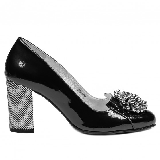 Women stylish, elegant shoes 1272 patent black