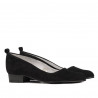 Women stylish, elegant, casual shoes 1285 black antilopa