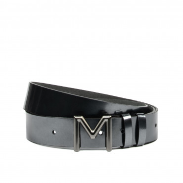 Women belt 17-1m patent antracit
