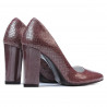 Pantofi eleganti dama 1261 piton bordo