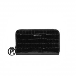 Women wallet 204g 01 croco black