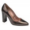 Women stylish, elegant shoes 1261 brown pearl