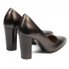 Women stylish, elegant shoes 1261 brown pearl