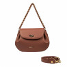 Women shoulder bag 026g biz brown