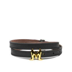Women belt 42mc black napa