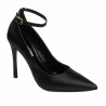 Women stylish, elegant shoes 1311 saten black