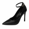 Women stylish, elegant shoes 1311 saten black