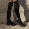 Women knee boots 3405 bufo black combined