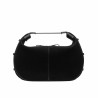 Women hand bag 038g 01 suede black