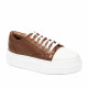 Women sport shoes 6083 brown combined
