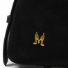 Women hand bag 037g suede black