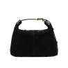 Geanta dama de mana 037g suede negru