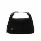 Geanta dama de mana 037g suede negru