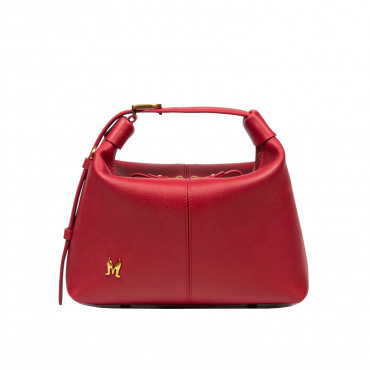 Women hand bag 037g red caviar