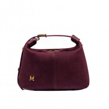 Geanta dama de mana 037g suede burgundy