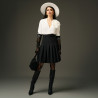 Women hand bag 037g suede black