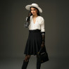 Women hand bag 037g suede black