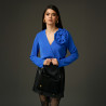 Women hand bag 037g suede black