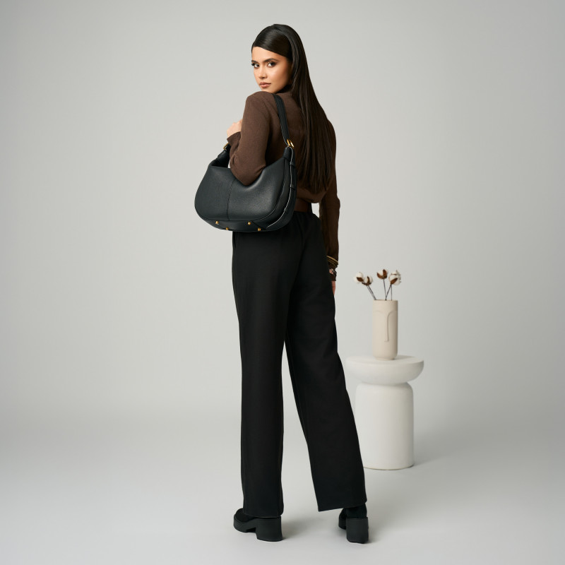 Geanta dama de mana 038g biz negru lifestyle