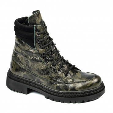 Ghete dama 3362 kaki camuflaj