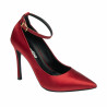 Pantofi eleganti dama 1311 saten rosu