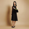 Women stylish, elegant shoes 1315 black velour