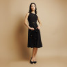 Women stylish, elegant shoes 1315 black velour