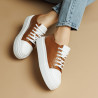 Women sport shoes 6083 brown combined