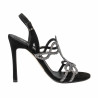 Women sandals 1317 black velour