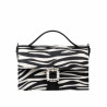 Women hand bag 039g 01 cavallino zebra