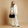 Women stylish, elegant shoes 1318 black velour