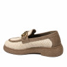 Women casual shoes 6092 rafie beige combined