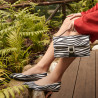 Women hand bag 039g 01 cavallino zebra