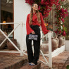 Women hand bag 039g 01 cavallino zebra