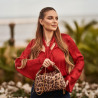 Women hand bag 037g cavallino leopard
