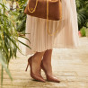 Women stylish, elegant shoes 1330 camel