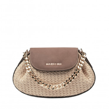 Geanta dama de umar 027g bufo latte combinat rafie