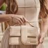 Women shoulder bag 028g croco beige