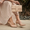 Women stylish, elegant shoes 1325 croco beige