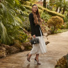 Women sandals 1317 black velour