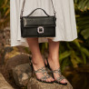 Women sandals 1317 black velour