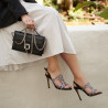 Women sandals 1317 black velour