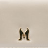 Women shoulder bag 029g beige satinat