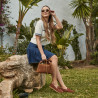 Mocasini dama 6082 camel velur