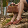 Mocasini dama 6082 camel velur