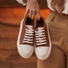 Women sport shoes 6083 brown combined