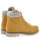 Women boots 3269 yellow velour