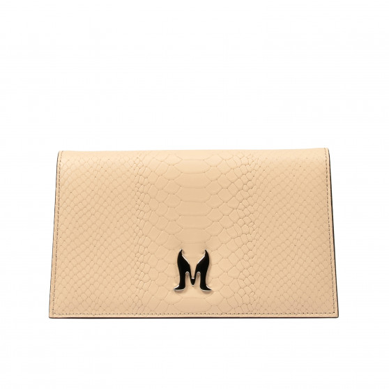 Women shoulder bag 029g 01 croco nude