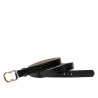 Women belt 37-1m croco patent black